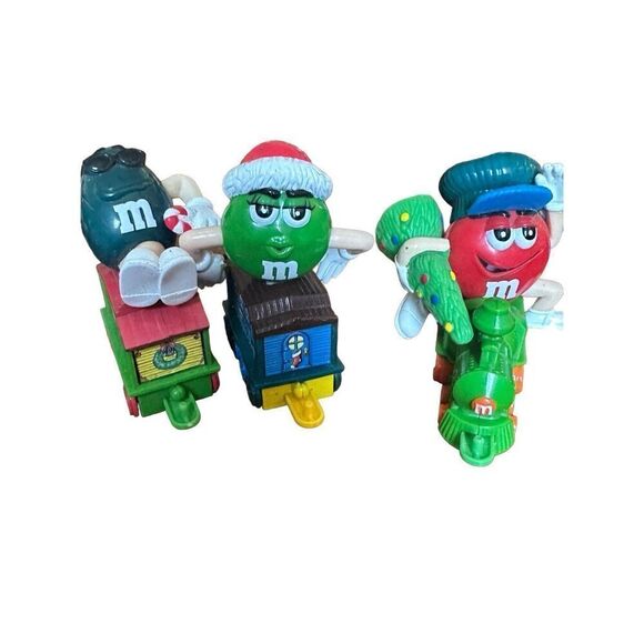 M&M Christmas Train Series 1 Engine Cars 1-6 Holiday Car Set Toppers missing cab - Picture 7 of 9